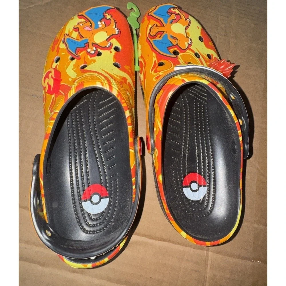 Crocs Pokémon Charizard Classic Clogs Men's Size 8‎ Limited Edition New